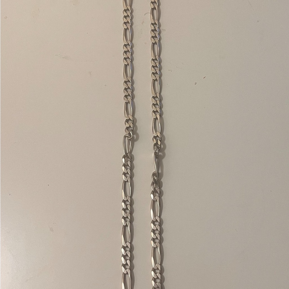 Silver Figaro Chain Necklace